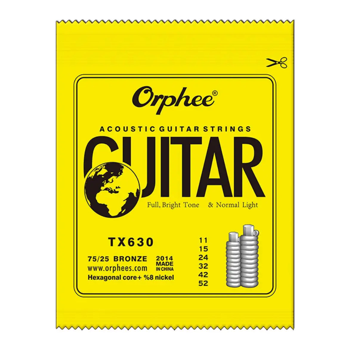 Orphee Acoustic Guitar Strings 10-52